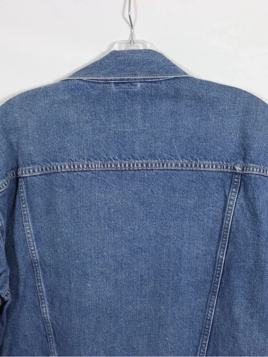 GAP Women’s Denim Jacket Size S Blue Jean Cropped Trucker Classic Casual - Picture 10 of 11